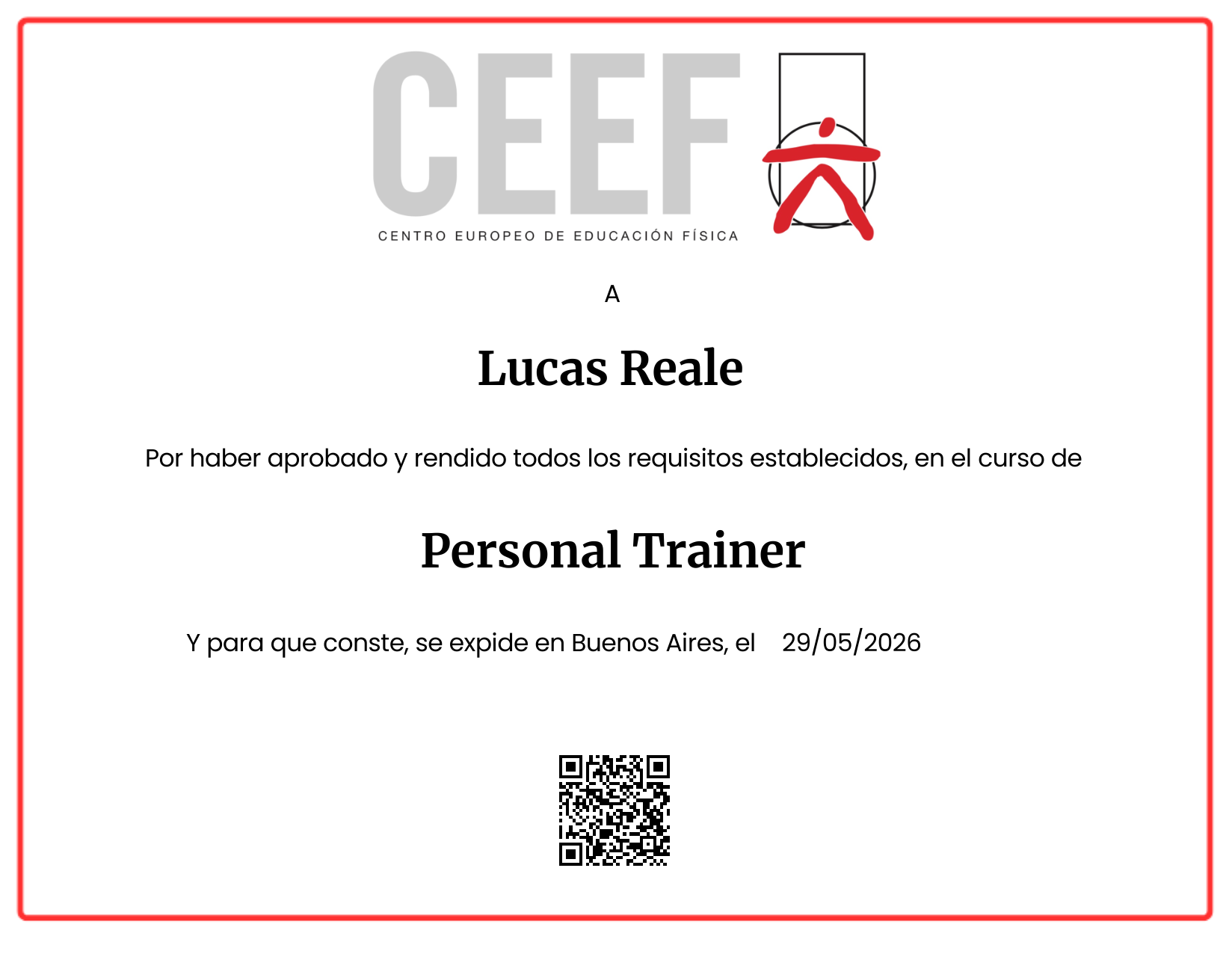 Certificate Preview