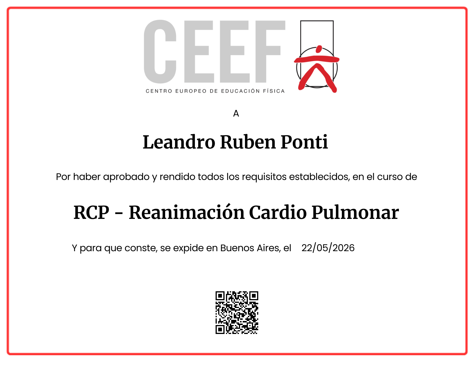 Certificate Preview