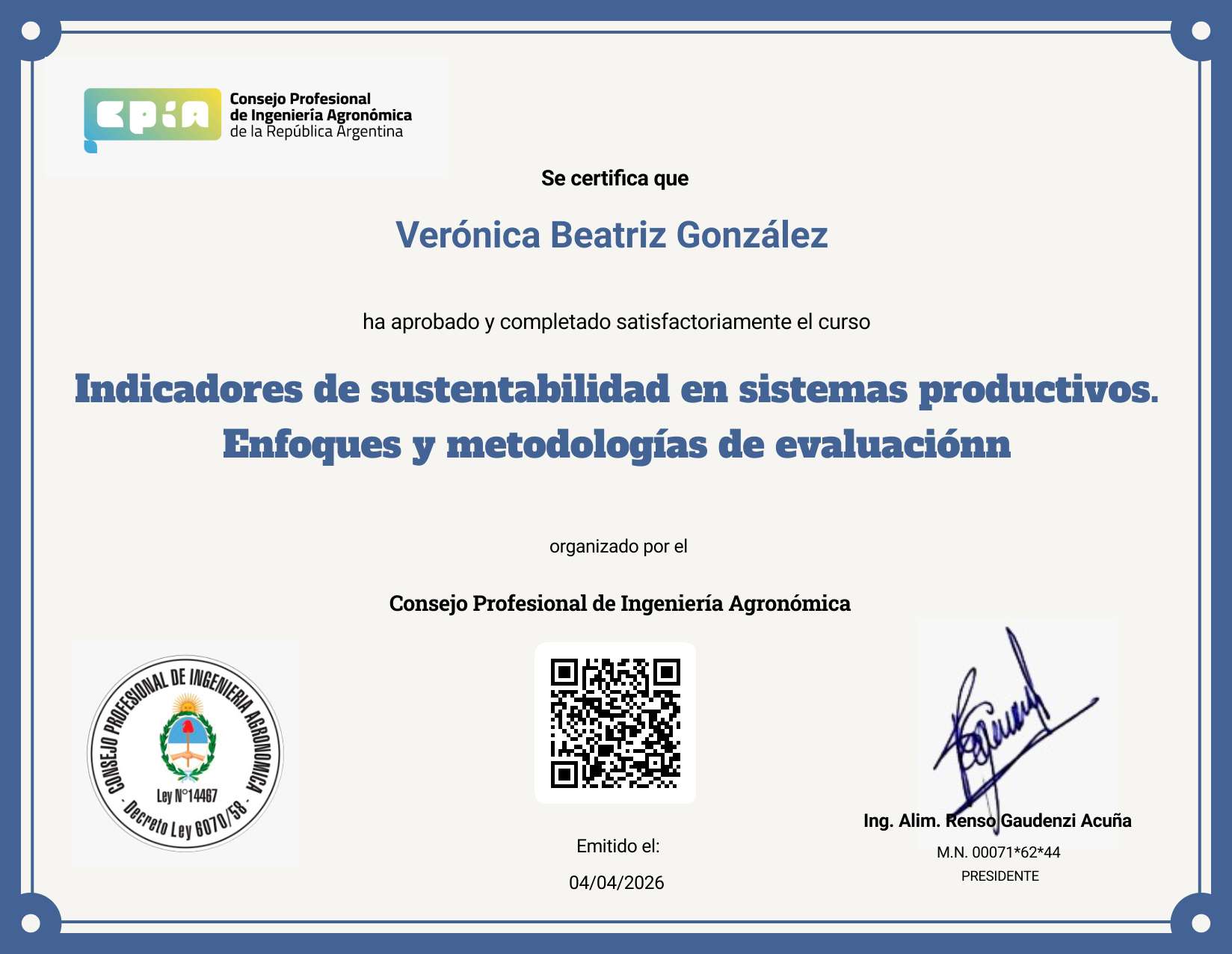 Certificate Preview