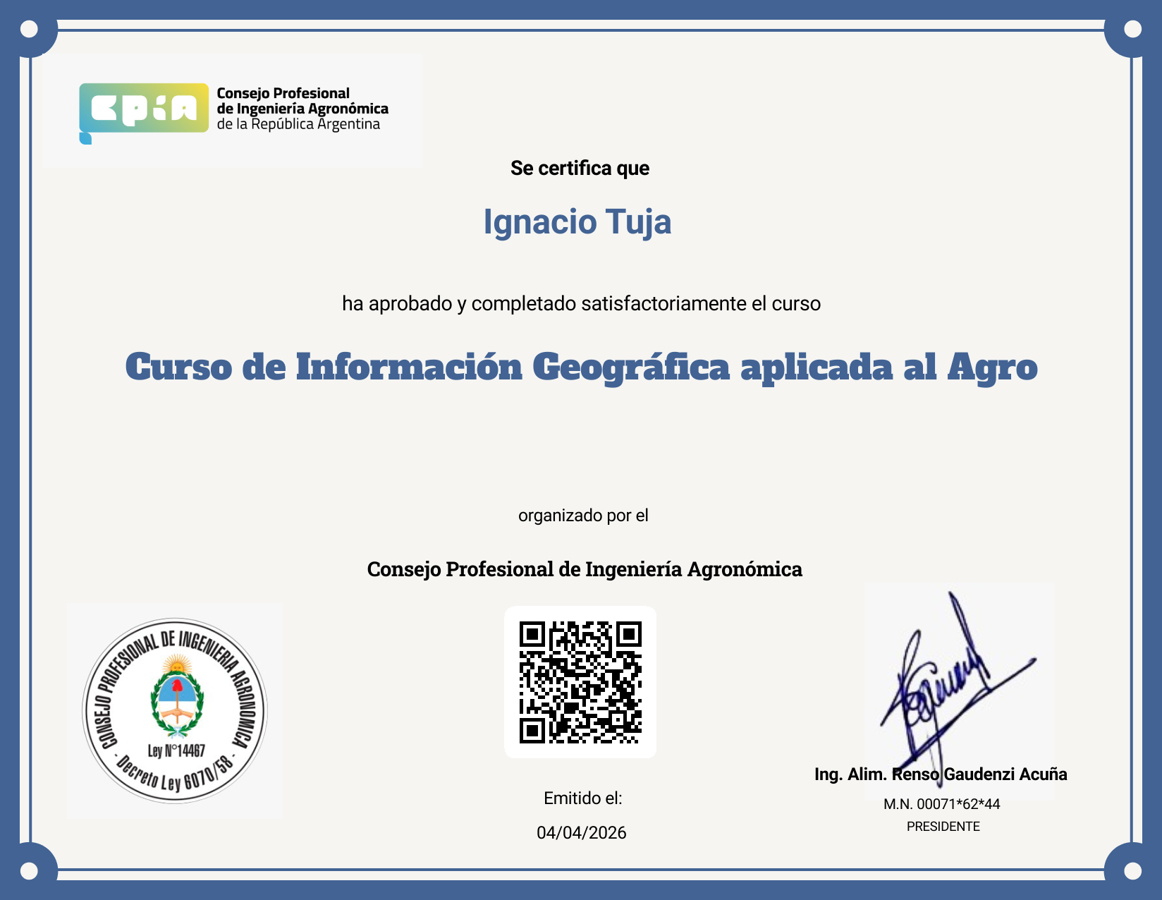 Certificate Preview