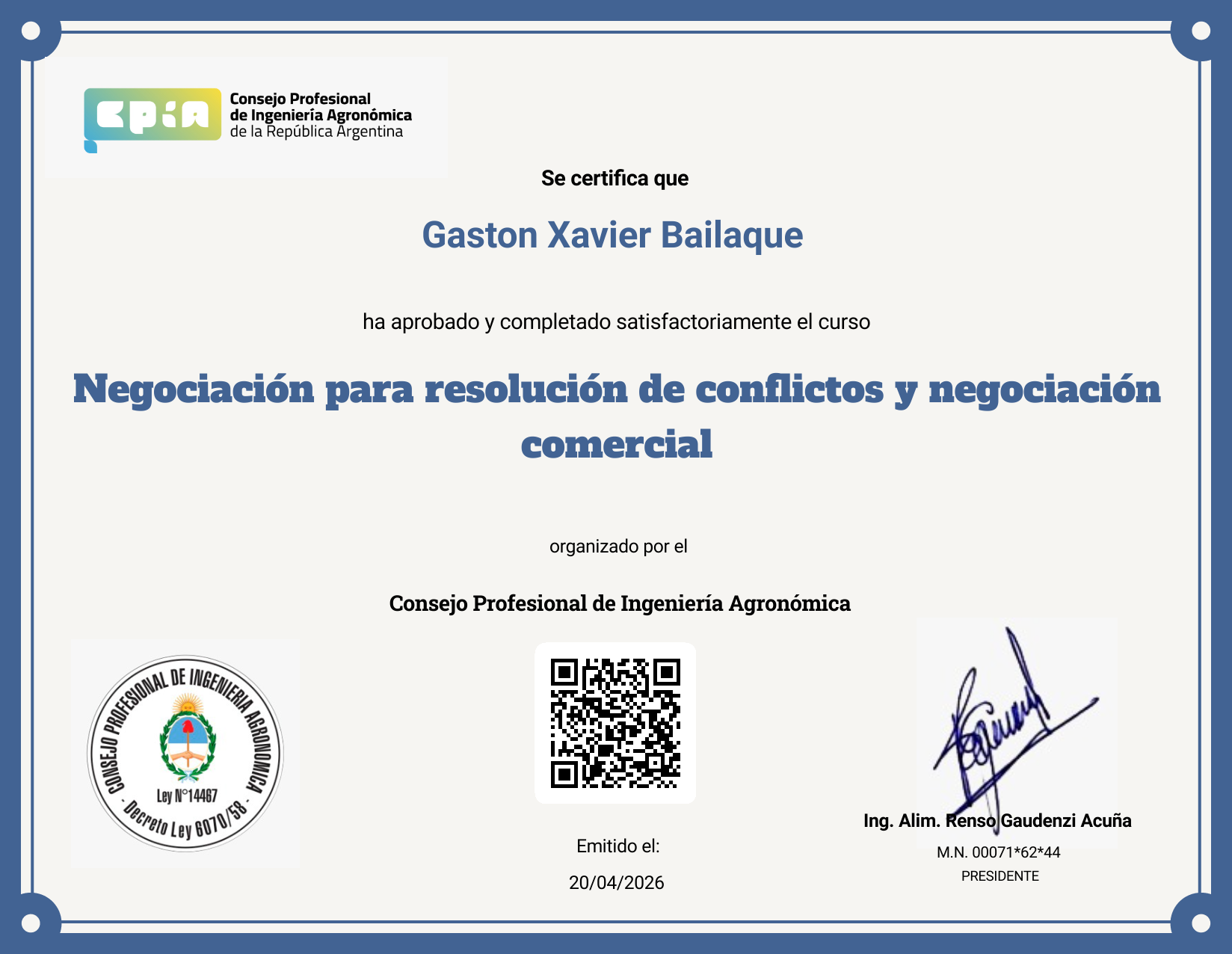 Certificate Preview