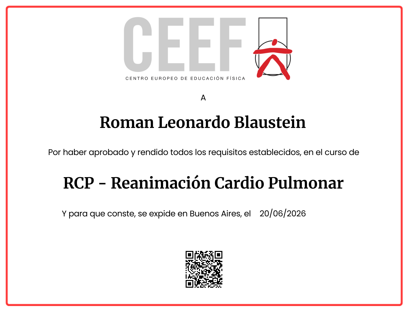 Certificate Preview