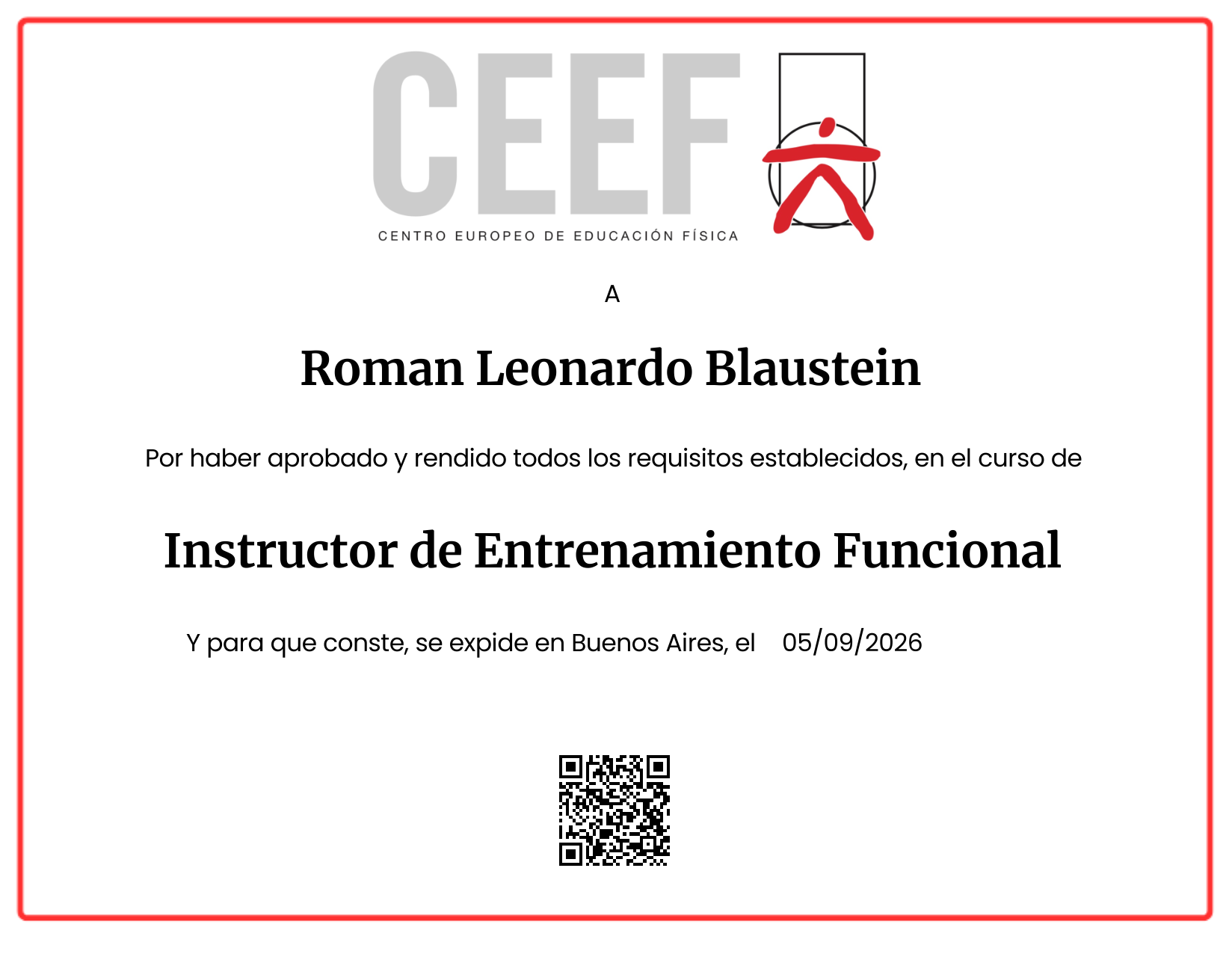 Certificate Preview