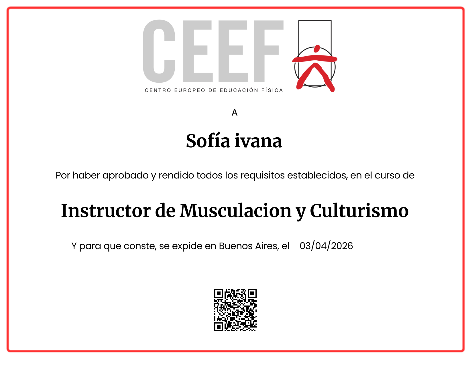 Certificate Preview