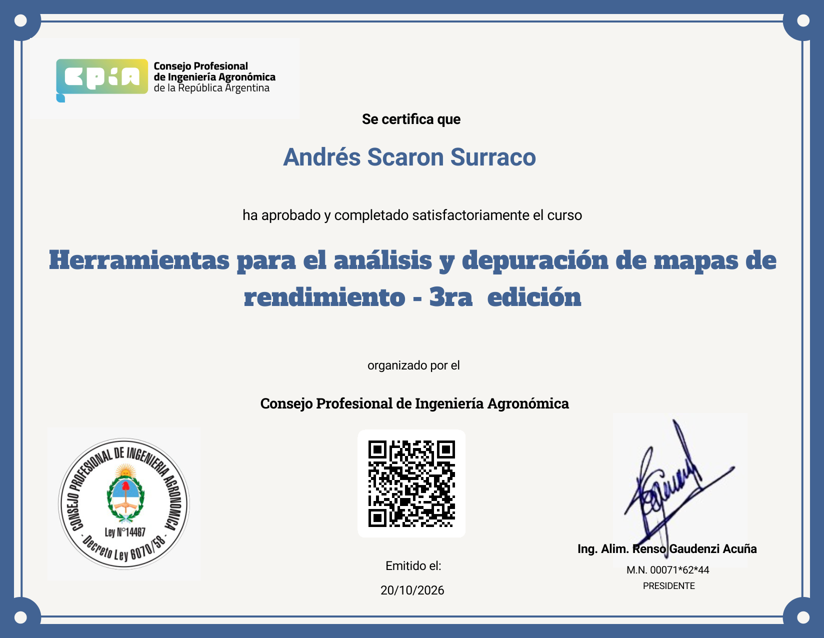 Certificate Preview