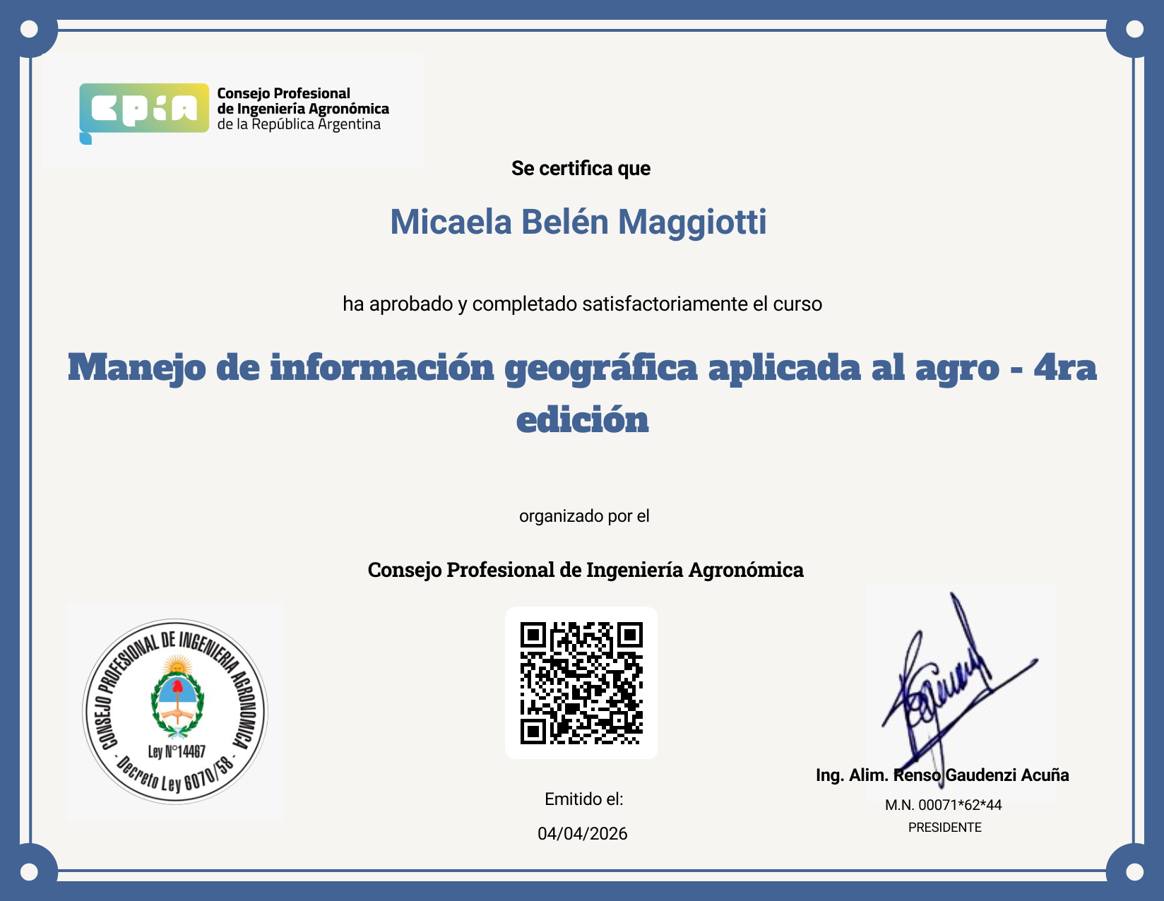 Certificate Preview