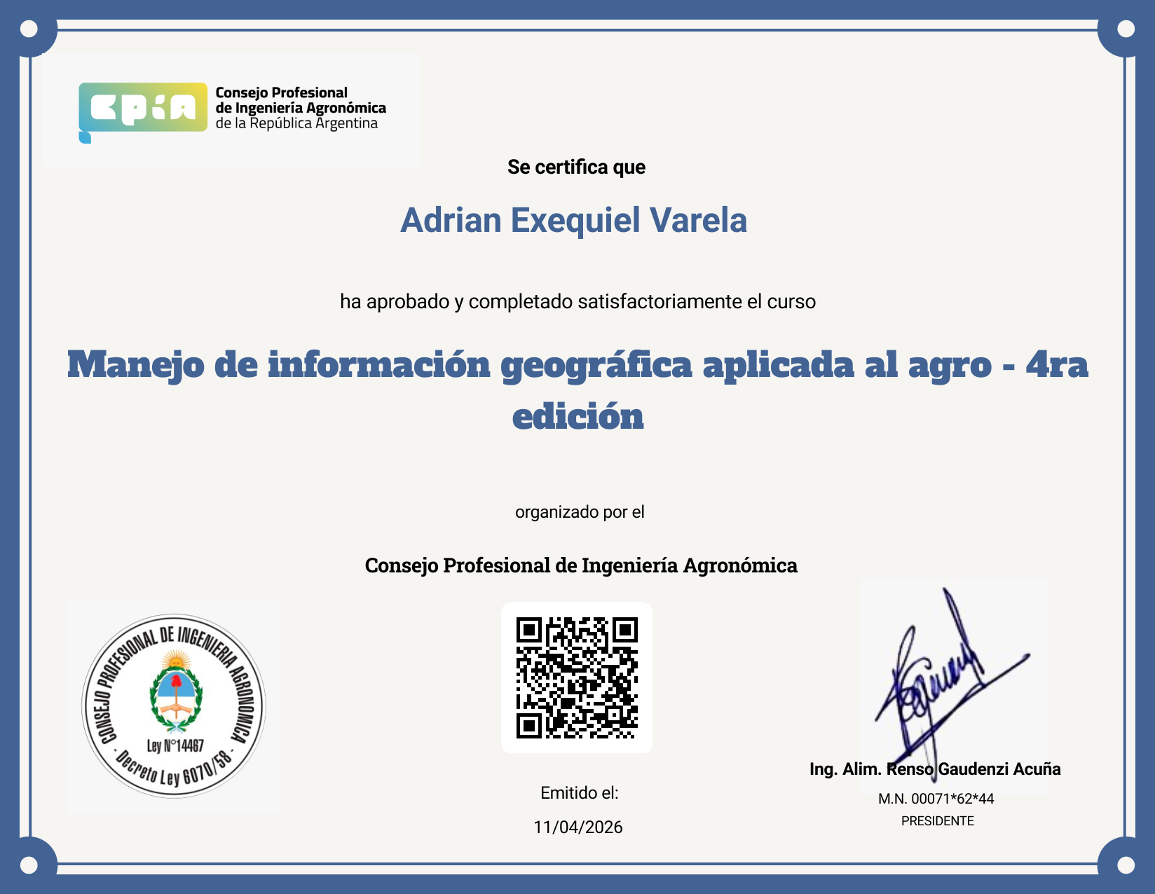 Certificate Preview