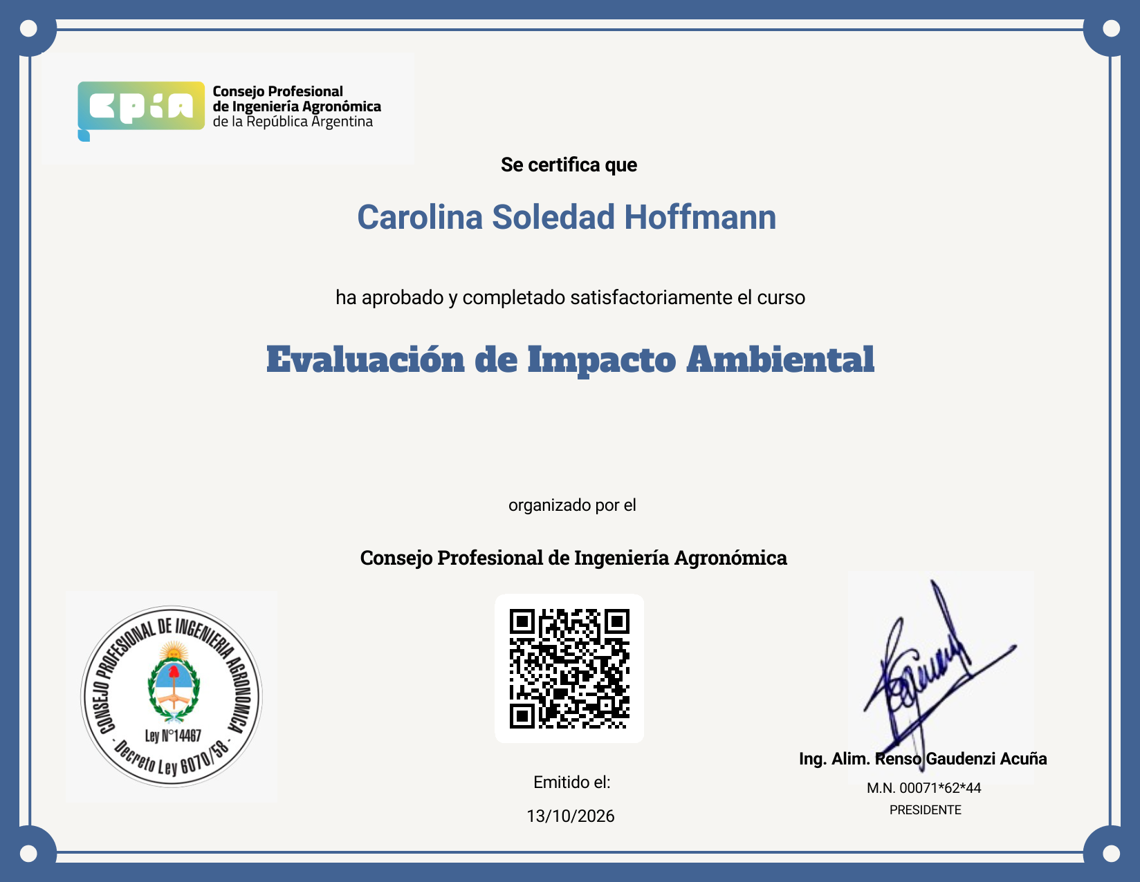 Certificate Preview