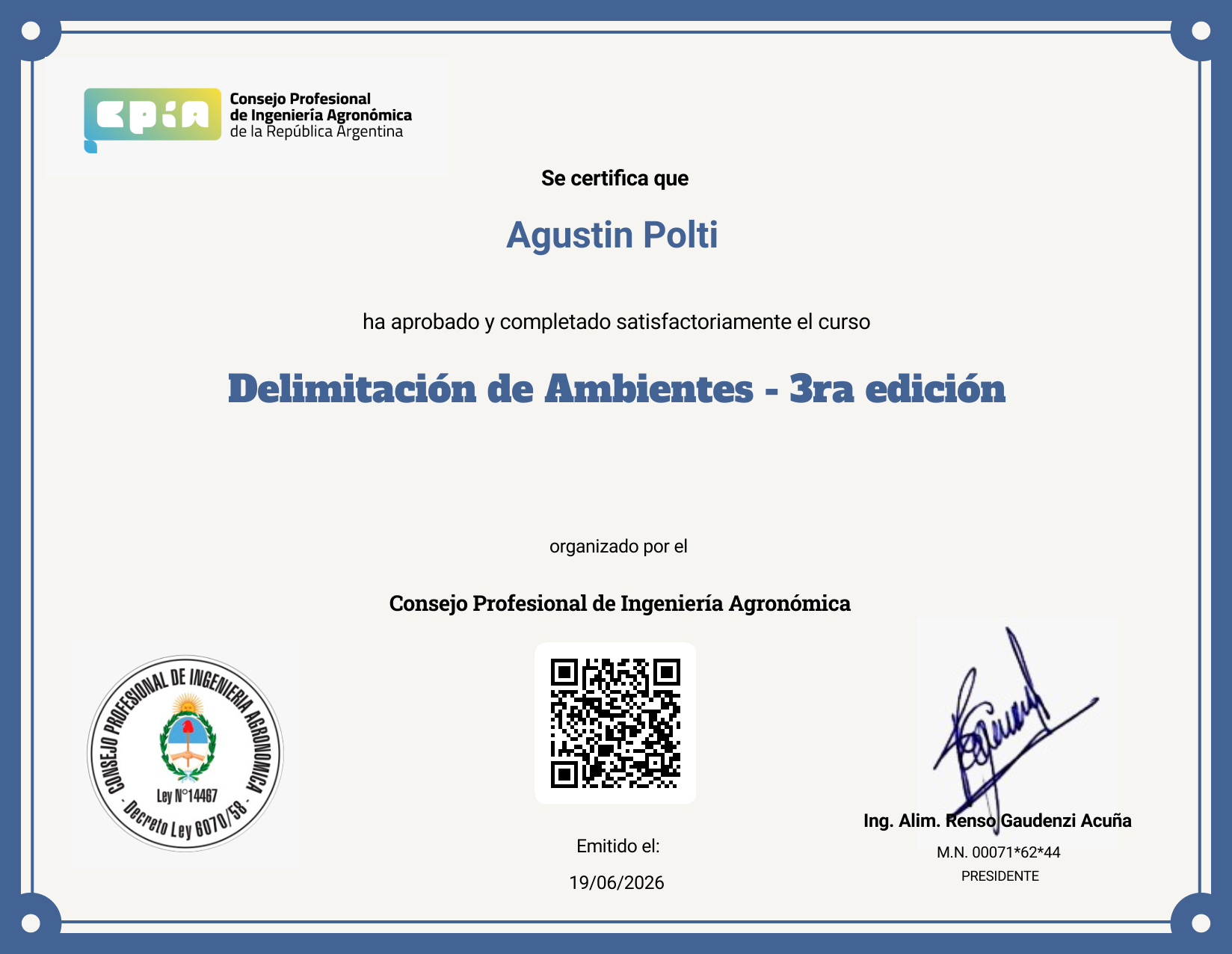 Certificate Preview
